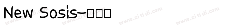 New Sosis字体转换